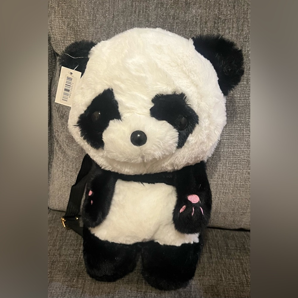 Cute Panda Plush Backpack